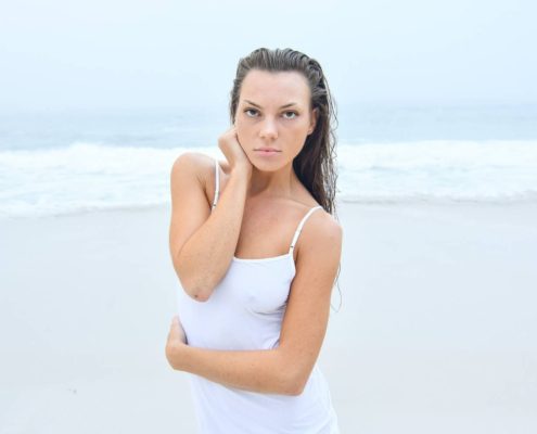 Model Portfolio Photography - with a soft but dramatic feel