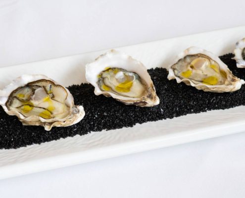 Chef Food Photography - Super Yacht Fine Dining Oysters